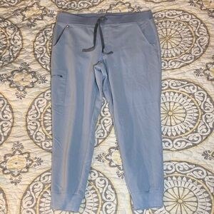FIGS Technical Collection Zamora Jogger Light Blue Size Large Petite Scrubs